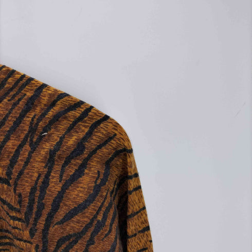 ケンゾー KENZO 90S ゼブラ 総柄 ウール ハイネック ニット セーター メンズ JPN:M