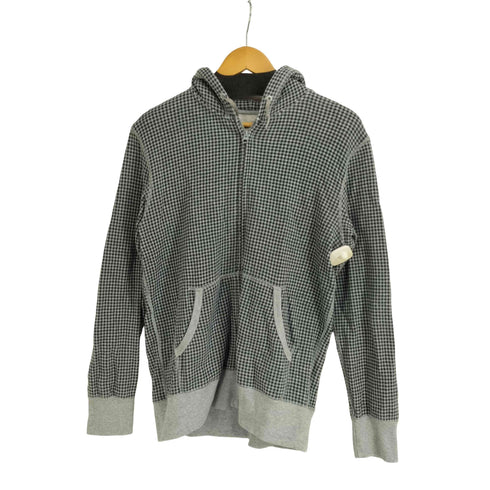 ユニクロ UNIQLO OLD ORIGINAL WASH チェック柄 ジップパーカー レディース JPN:L