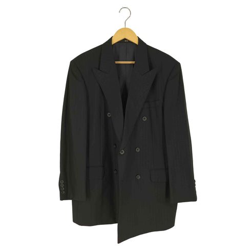 ダックスロンドン DAKS LONDON ウール100% ストライプ ダブル テーラードジャケット メンズ 94
