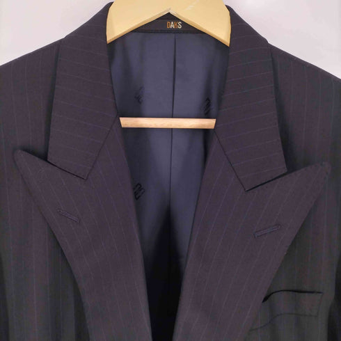 ダックスロンドン DAKS LONDON ウール100% ストライプ ダブル テーラードジャケット メンズ 94