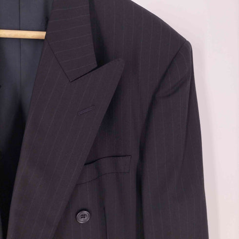 ダックスロンドン DAKS LONDON ウール100% ストライプ ダブル テーラードジャケット メンズ 94