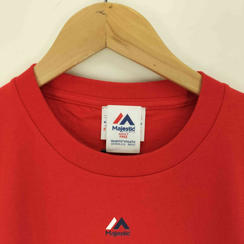 マジェスティック MAJESTIC チーム ロゴ プリント S/S クルーネック Tシャツ メンズ import:M