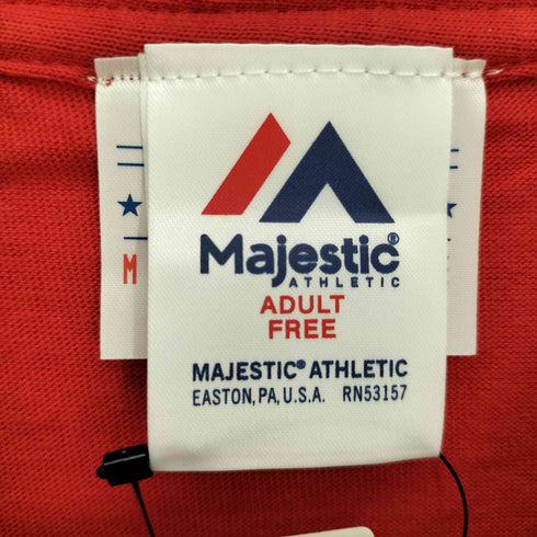 マジェスティック MAJESTIC チーム ロゴ プリント S/S クルーネック Tシャツ メンズ import:M