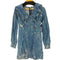 ガニー Ganni Denim Bleach Ruffle Mini Dress レディース 34