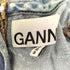 ガニー Ganni Denim Bleach Ruffle Mini Dress レディース 34