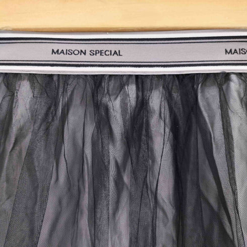 メゾンスペシャル MAISON SPECIAL ティアードチュールスカート レディース FREE