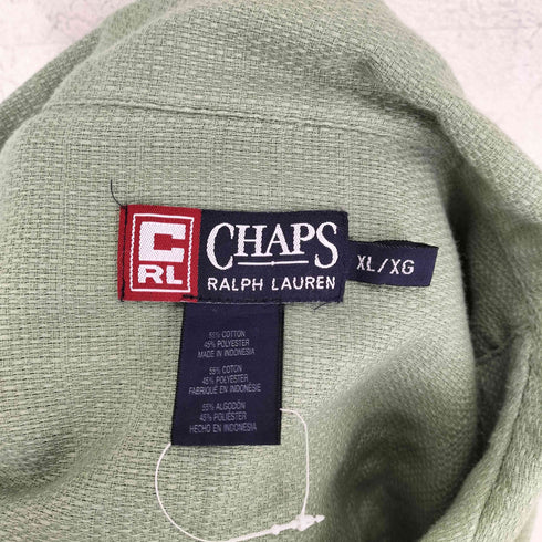 チャップスラルフローレン CHAPS RALPH LAUREN ボックスシルエット開襟シャツ メンズ XL