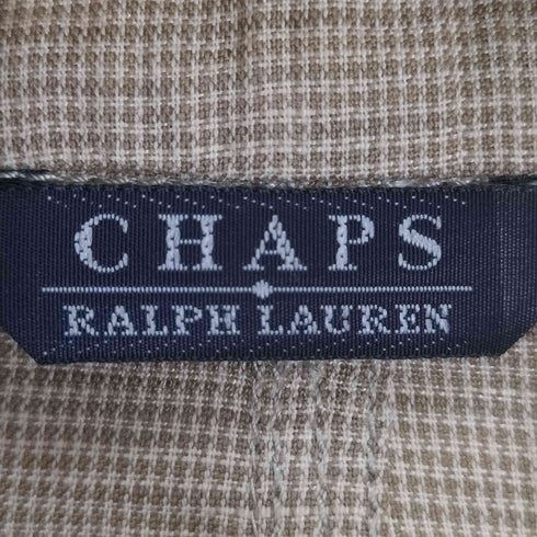 チャップスラルフローレン CHAPS RALPH LAUREN コットン混 リネン チェック ジャケット メンズ 2L