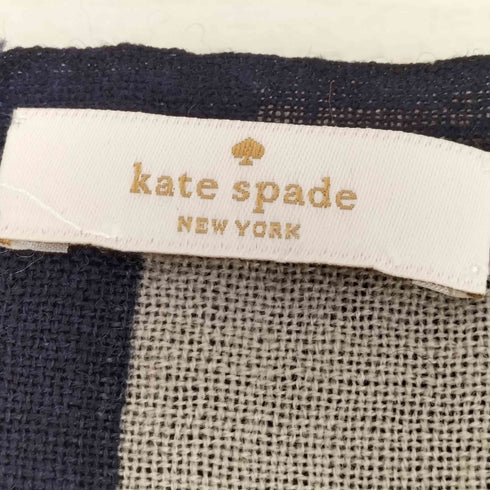 ケイトスペード Kate spade ボーダー 大判 ストール レディース