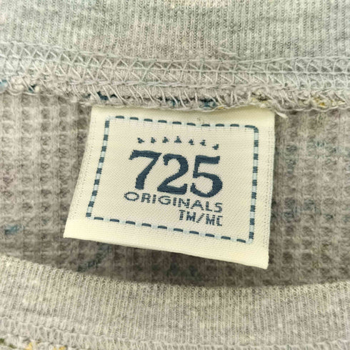 725 ORIGINALS ハート柄 ワッフル ロングスリーブ Tシャツ Y2K レディース