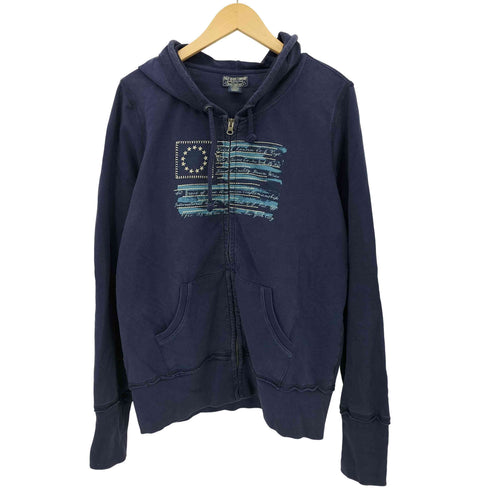 ポロジーンズカンパニーラルフローレン POLO JEANS COMPANY RALPH LAUREN アメリカン フラッグ ジップパーカー Y2K メンズ