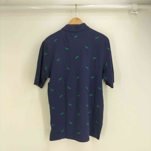 ポロゴルフラルフローレン POLO GOLF RALPH LAUREN 90S 総柄 刺繍 S/S ポロシャツ メンズ import:M