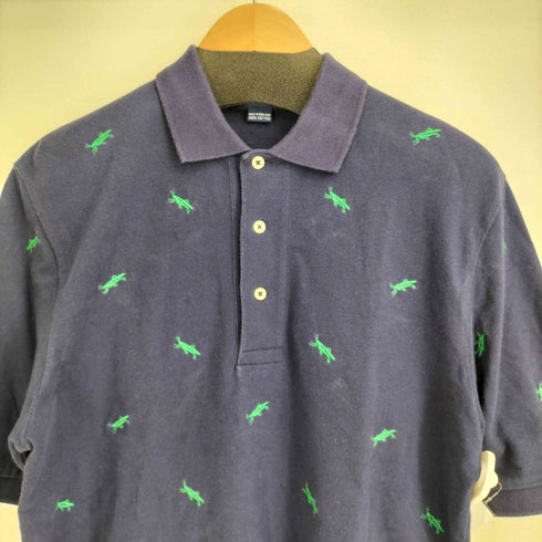 ポロゴルフラルフローレン POLO GOLF RALPH LAUREN 90S 総柄 刺繍 S/S ポロシャツ メンズ import:M