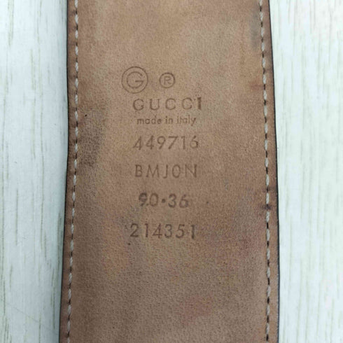 グッチ GUCCI Guccissima Micro GG Belt グッチシマ マイクロ GG ベルト メンズ 90/36