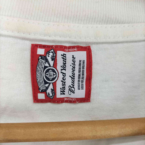 ウェイステッドユース WASTED YOUTH 袖シングル 両面プリントクルーネックTシャツ メンズ JPN:L
