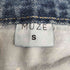ミューズ MUZE ブリーチ加工 ストレートデニムパンツ レディース JPN:S