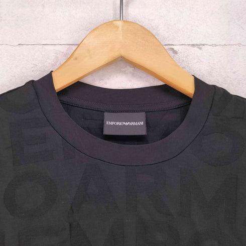 エンポリオアルマーニ EMPORIO ARMANI モノグラム ロゴデザインクルーネックTシャツ メンズ import:M