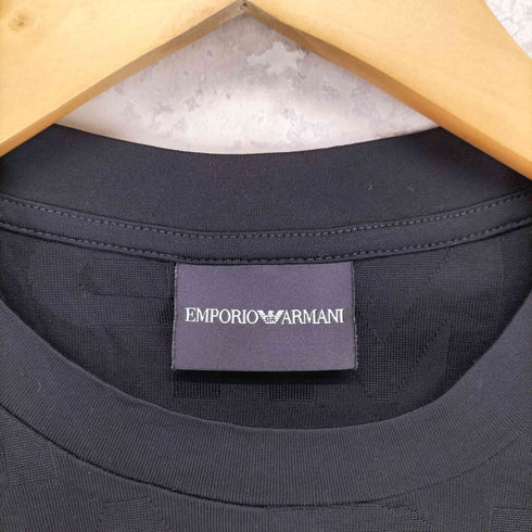 エンポリオアルマーニ EMPORIO ARMANI モノグラム ロゴデザインクルーネックTシャツ メンズ import:M