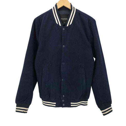 パッゾ PAZZO ロングスリーブ フロントボタン スタジャン メンズ S