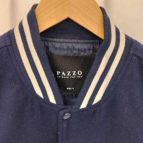 パッゾ PAZZO ロングスリーブ フロントボタン スタジャン メンズ S