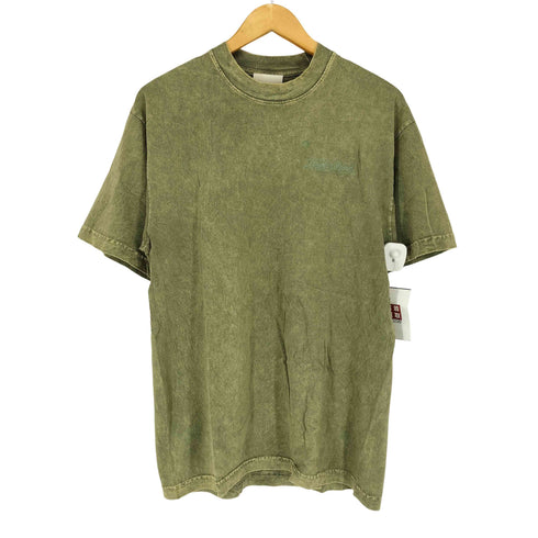 BRICKS WOOD 先染め ロゴ刺繍クルーネックTシャツ メンズ import:M