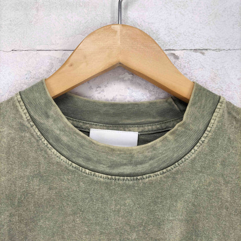BRICKS WOOD 先染め ロゴ刺繍クルーネックTシャツ メンズ import:M