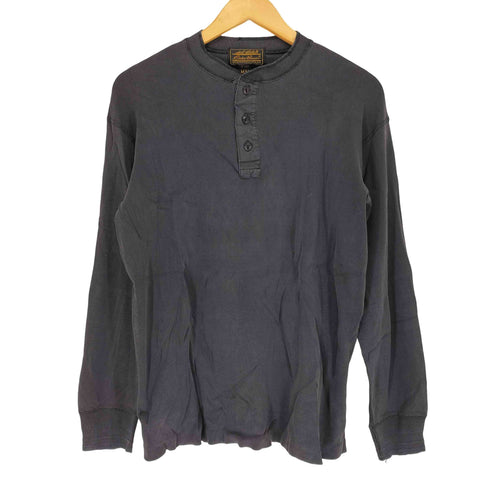 エディーバウアー Eddie Bauer 70-80s 黒タグ ヘンリーネックカットソー メンズ import:M