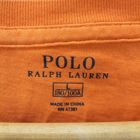 ポロラルフローレン POLO RALPH LAUREN ポニー 刺繍 クルーネック Tシャツ メンズ import:L
