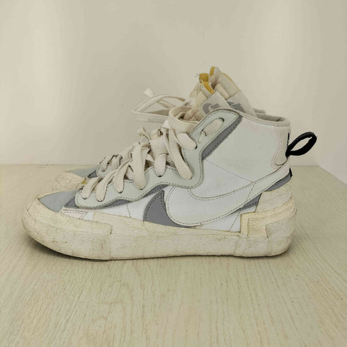 ナイキ NIKE BLAZER MID WHITE/WOLF GREY ミッドカットスニーカー レディース 25