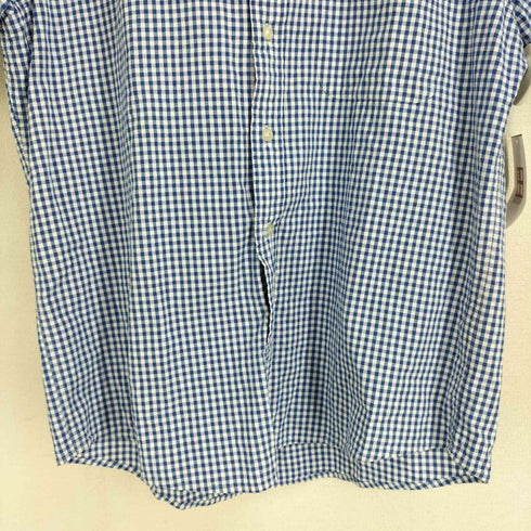 ランズエンド LANDS END ギンガムチェック S/S ボタンダウンシャツ メンズ import:M