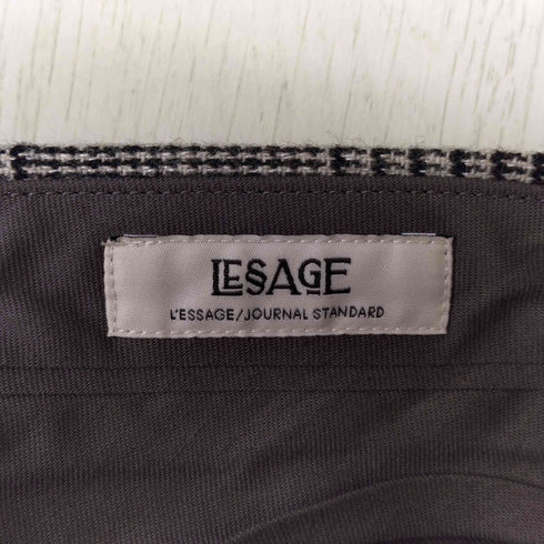 ジャーナルスタンダードレサージュ JOURNAL STANDARD Lessage チェック/ヘリンボン2タックパンツ レディース