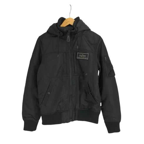 アルファインダストリーズ ALPHA INDUSTRIES フーデッド フライトジャケット メンズ import:M