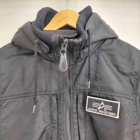 アルファインダストリーズ ALPHA INDUSTRIES フーデッド フライトジャケット メンズ import:M