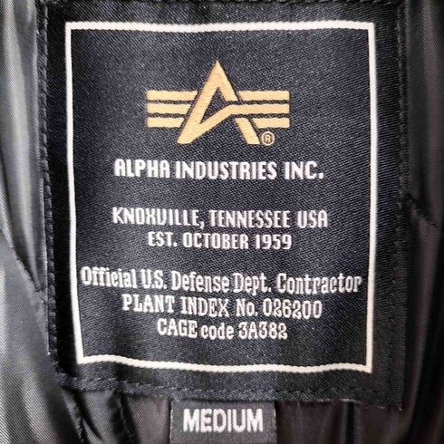 アルファインダストリーズ ALPHA INDUSTRIES フーデッド フライトジャケット メンズ import:M