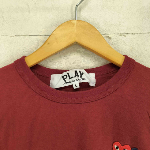 プレイコムデギャルソン PLAY COMME des GARCONS PLAY T-SHIRT DOUBLU HEART AD2022/2 メンズ JPN:L