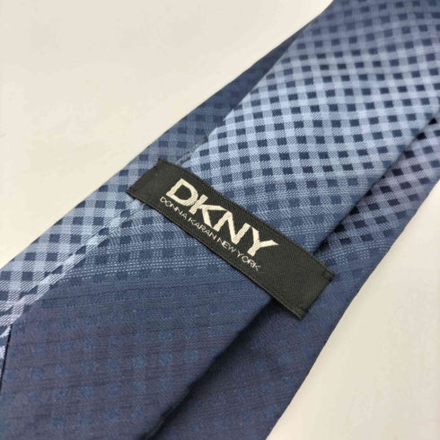 ダナキャランニューヨーク DKNY グラデーションチェック シルク ネクタイ メンズ
