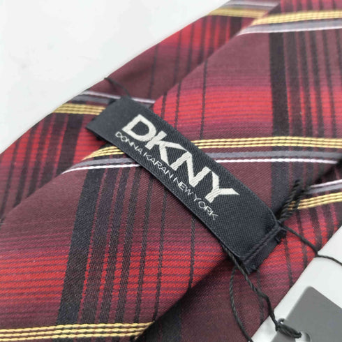 ダナキャランニューヨーク DKNY レジメンタル チェック シルク ネクタイ メンズ