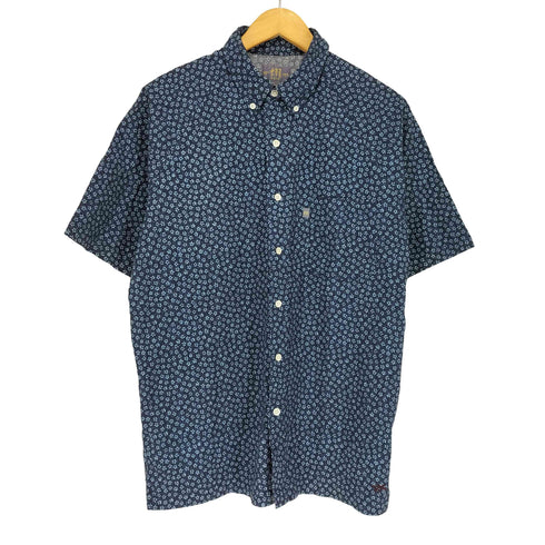 AKIZ MADE IN JAPAN 和柄 ボタンダウンシャツ メンズ import:L