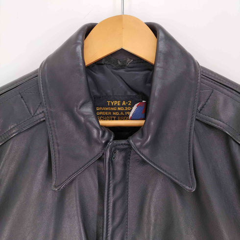 ショット Schott USA製 A-2型 レザー フライト ジャケット メンズ US:36
