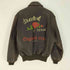 アヴィレックス AVIREX 90S OLD Sweetest of Texas 薔薇 バラ プリント A-2型 レザー フライトジャケット 裏地 USデザイン 刺繍 メンズ import:XS