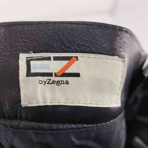 CZ byZegna カウレザー バイカー パンツ メンズ SS