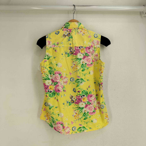 ローレンラルフローレン LAUREN RALPH LAUREN 90S 花柄 ノースリーブシャツ レディース import:S