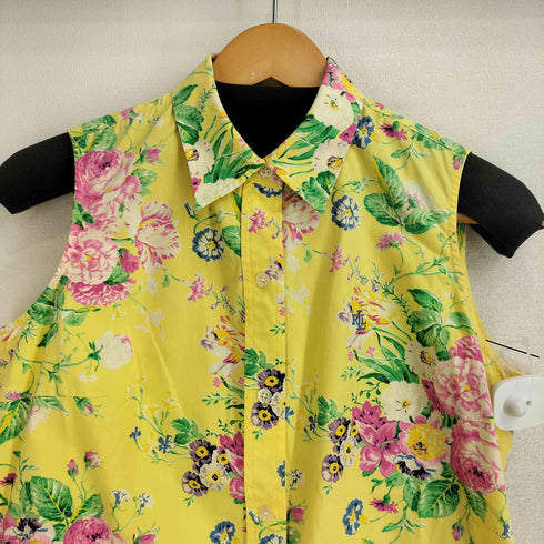 ローレンラルフローレン LAUREN RALPH LAUREN 90S 花柄 ノースリーブシャツ レディース import:S