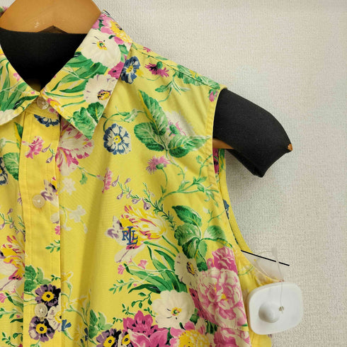 ローレンラルフローレン LAUREN RALPH LAUREN 90S 花柄 ノースリーブシャツ レディース import:S