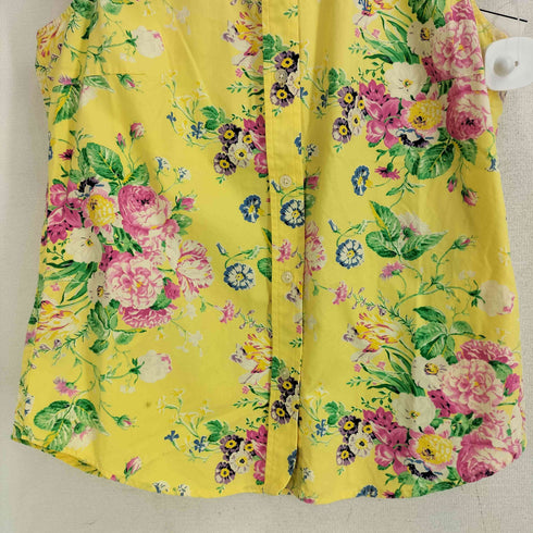 ローレンラルフローレン LAUREN RALPH LAUREN 90S 花柄 ノースリーブシャツ レディース import:S