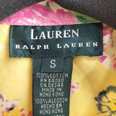 ローレンラルフローレン LAUREN RALPH LAUREN 90S 花柄 ノースリーブシャツ レディース import:S