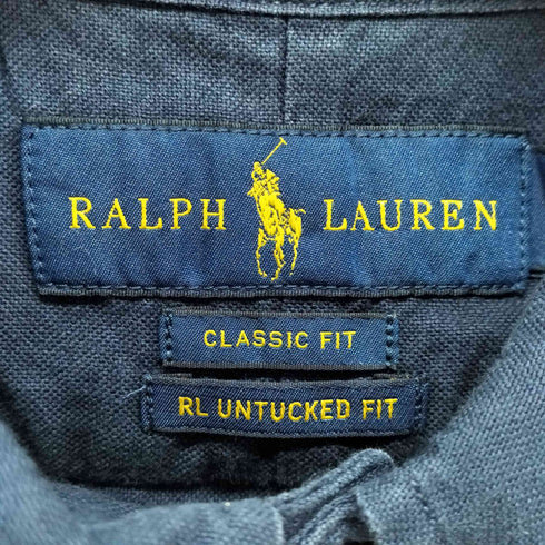 ラルフローレン RALPH LAUREN CLASSIC FIT RL UNTUKED FIT 半袖シャツ メンズ import:M