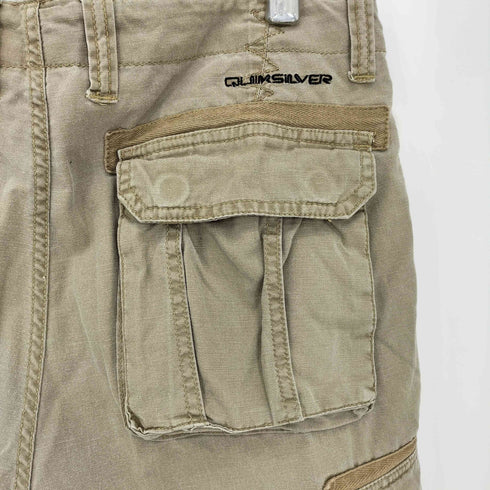クイックシルバー Quiksilver 背面ロゴ刺繍 カーゴ ショーツ メンズ 32