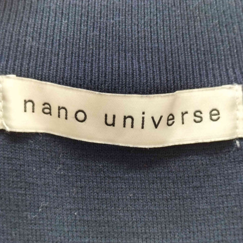 ナノユニバース NANO universe 25SS 14ゲージミラノリブニット ジャケT型 半袖(手洗い可能) メンズ JPN:L