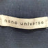 ナノユニバース NANO universe 25SS 14ゲージミラノリブニット ジャケT型 半袖(手洗い可能) メンズ JPN:L